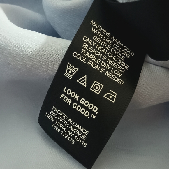 Slvls Kenneth Cole NY Textured Woven Chiffon Overlay Cami Blouse SkyBlue - Picture 5 of 15